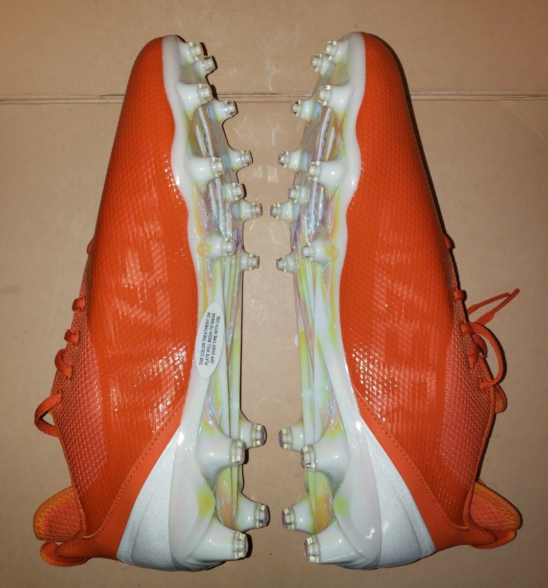 ADIDAS ADIZERO 21 FOOTBALL CLEATS MEN\'S SIZE 12.5 ORANGE/WHITE GZ0405 NWOB ADIDAS ADIZERO 21 FOOTBALL CLEATS MEN main image 2