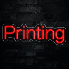 Printing LED Neon Sign 21"L x 7"H #33337