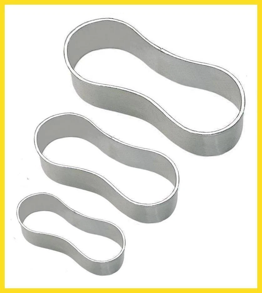 Ausstecher/Ausstechform 3 x "BISKOTTEN" - Biskotte, Löffelbiskuit