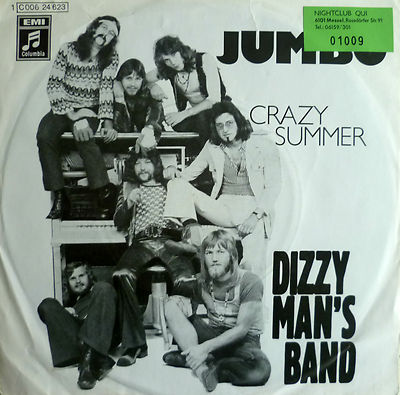7'' 1973 GERMAN PRESS VG++ ! DIZZY MAN´s BAND : Jumbo