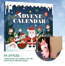 Toyvian Merry Christmas Advent Calendar 24Pcs Hanging Ornament NEW