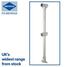Tubeclamp / Key Clamp C Tube (42.4mm) End Post - Bolt-down - 1100mm High