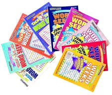 Lot 9 Penny Press Dell Word Search Seek ALL STAR & TICK TOCK Jumbo Puzzle Books