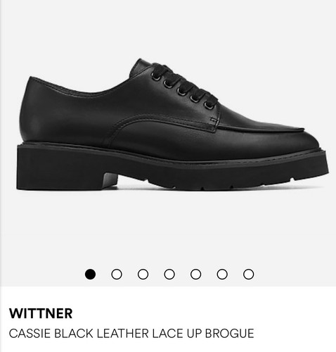 ' WITTNER ' Leather Lace Up Shoes Brogues - 38 - Excellent Condition- Cassie - Picture 11 of 12