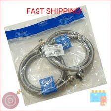 Supco  " X 4' Stainless Steel Inlet Hose for Washers, Package of 2, 3804FFSS2