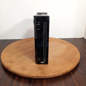 Nintendo Wii Black Console Bundle RVL-001 Gamecube Compatible Motion Plus Tested