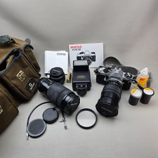 Pentax ME Super 35mm Camera Kit 3 Lenses 50mm f1.4 Vivitar Zooms Tested