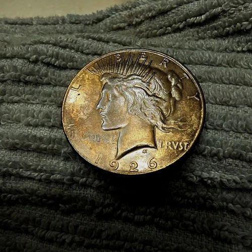 1926 Peace Silver Dollar Uncirculated  Toned