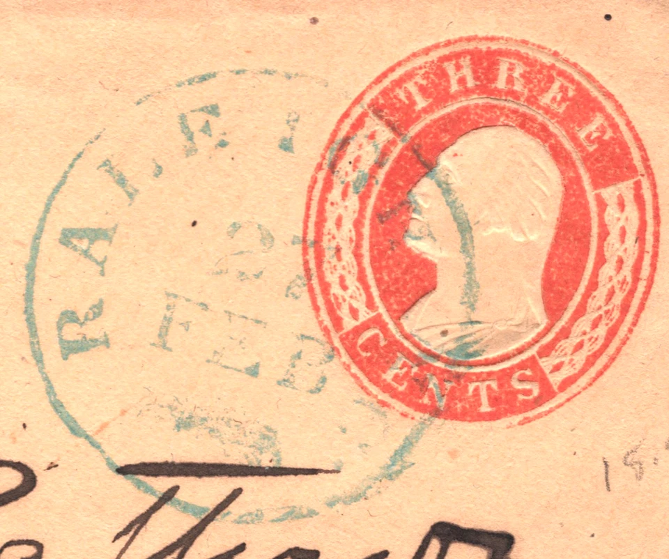 USA Classic Stationery Cover 3c Raleigh NC *Fort Defiance* NORTH CAROLINA XU156 - Image 3 of 4