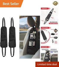 Durable 2PCS Car Seat Storage - Multi-Pocket Organizer for Cars, SUVs, Trucks