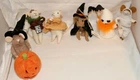 AS IS Primitives by Kathy Felt Mouse Critter Lot 6 Fall Holiday Halloween #12