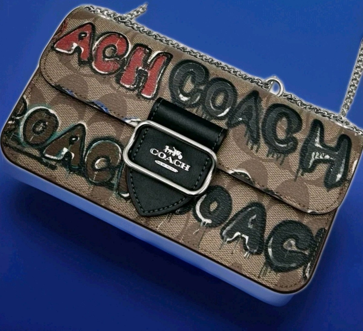 COACH X MINT + SERF Morgan Crossbody Khaki Beige Hand Bag Shoulder