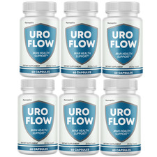 URO FLOW Men  s Prostate  Urinary Support Saw Palmetto Formula 6 Bottles 
