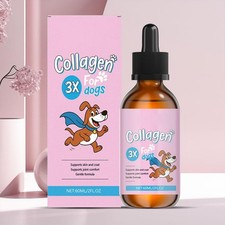 Collagen for Dogs and Pets 60Ml  Liquid Dog Collagen Supplement with Biotin New