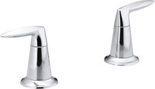 KOHLER -T45119-4-CP Two-Handle Lever Deck or Wall Mount Bath Valve Trim, Modern