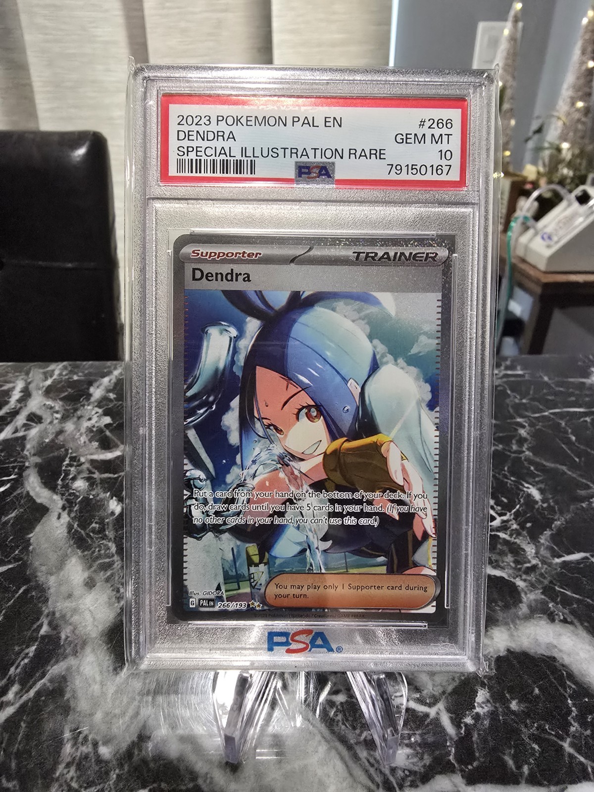 Dendra Trainer 2023 Pokemon Paldea Evolved 266/193 Sir PSA 10 Gem Mint