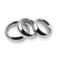 Stainless Steel Cock scrotum ring Stretch Ball Stretcher 3 Size 40mm45mm50mm