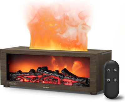 Fireplace Flame Air Diffuser Humidifier,7 Colors Aromatherapy Essential