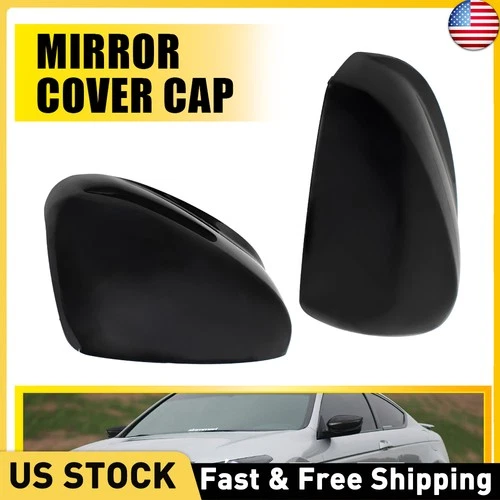 Pair Side Mirror Cover Cap For Honda Accord 2008 2009 2010 2011 2012 2013 Lh+Rh