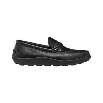 NEW IN BOX Geox Spherica Men's Black Leather Loafers EU 44 US 11 Zero Shock Shoe