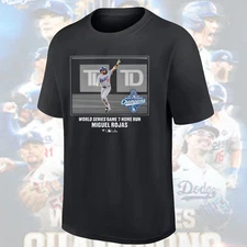 Miguel Rojas #72 Los Angeles Dodgers 2025 World Series Champions Moment For Fans
