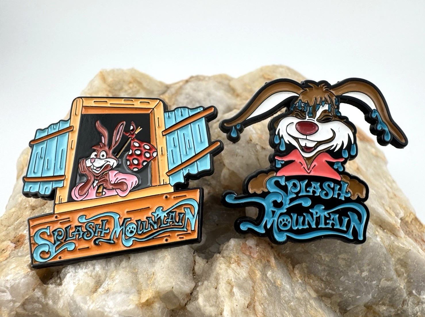 Disney Parks Splash Mountain Brer Rabbit 2 Pin Set NEW Unofficial