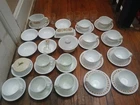 LOT OF 42 VINTAGE PYREX CORELLE BUTERFLY Gold BUTTER-CUPS-SAUCERS-SALT-GLASSES