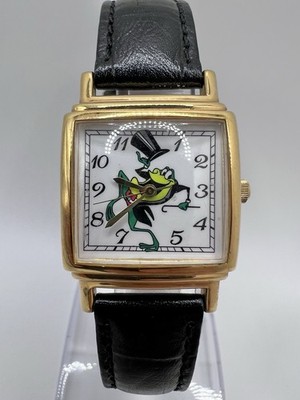genjiro vintage Vintage 1993 Warner Brothers Michigan J. Frog Men's Watch Squared