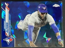 Anthony Alford 2020 Topps Chrome Update #U-10 Sapphire Toronto Blue Jays