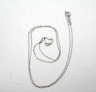 B. David 14K White Gold Heart Pendant Necklace 18" in Box 0.8 Gr [N133] — photo 10