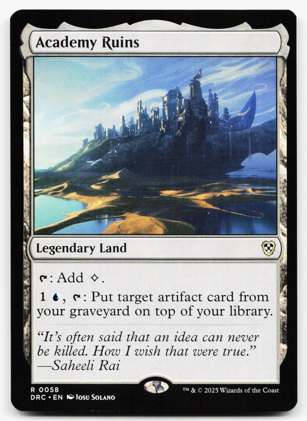 ACADEMY RUINS 58 R COMMANDER: AETHERDRIFT NM MTG