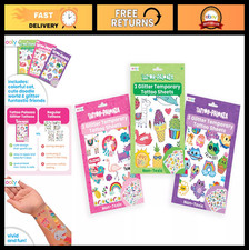 150 Glitter Temporary Tattoos for Kids - Safe Non-Toxic Party Favors  Goodie Ba