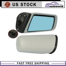 Pair Mirrors Fits 1996-1999 Mercedes Benz  E Class Power Heated Fold Gray Memory
