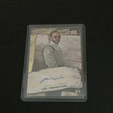 Marketplace image: 2022 Topps Star Wars Galaxy Dr Pershing 1/1 Superfractor Autograph Auto Gold