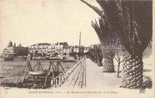 Saint-Raphael 83 Var Le Boulevard Feliz Martin et la Plage