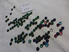 lot de 105 cabochon 2 trous perles à coudre anciens éléments de passementerie