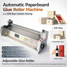 Stainless Steel Gluing Machine 720mm Cold Melt Applicator Speed Adjust Industry