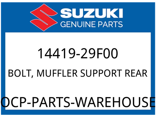 BOLT, MUFFLER SUPPORT REAR