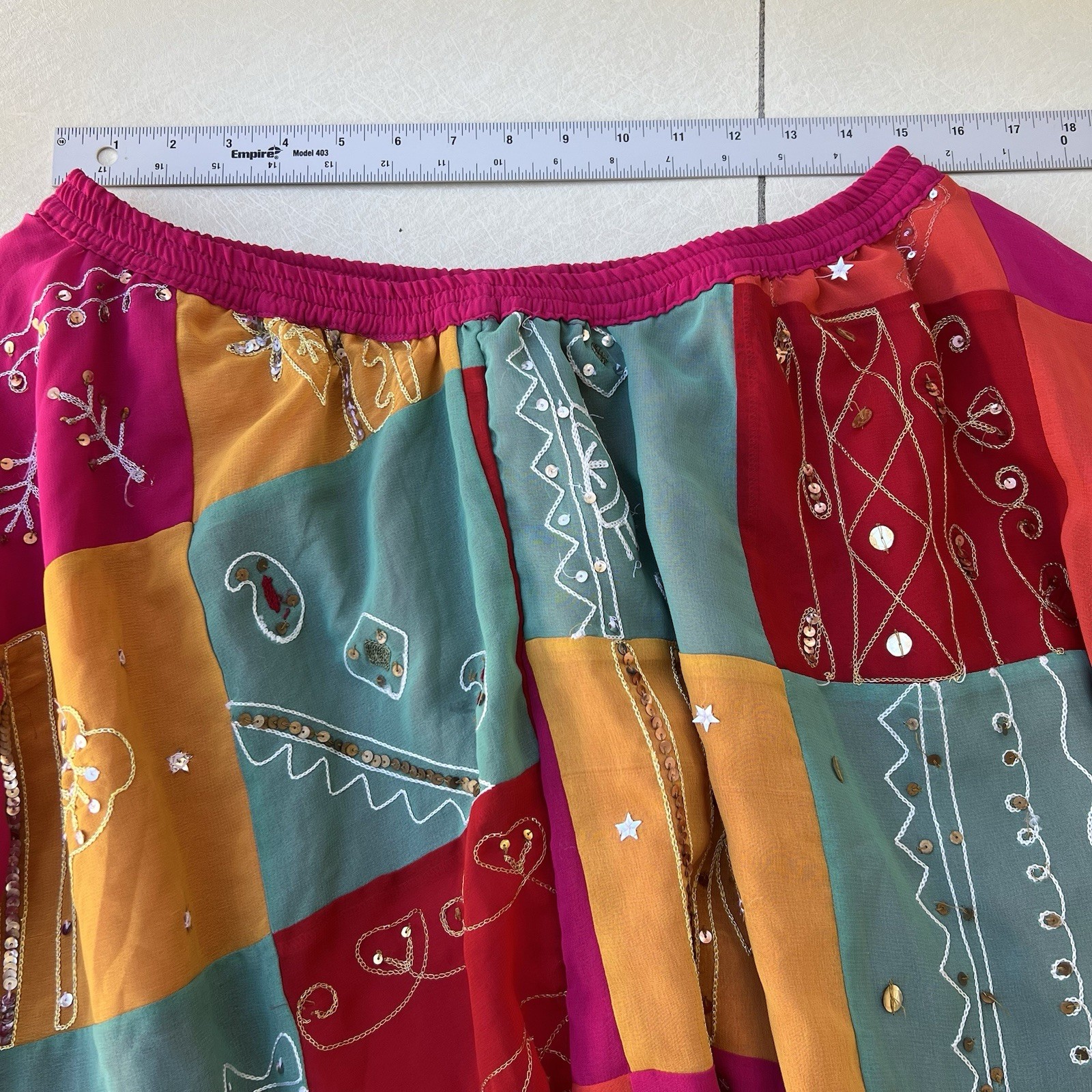 Sandy Starkman Patchwork Beaded SequinsColorful P… - image 4