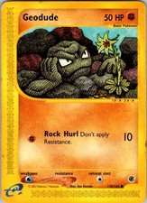 Geodude 110/165 Common Expedition Base Set Pokemon Moderately Played