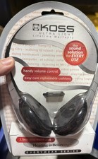 Koss KPH/6 Portable Stereophone Ultra Light Headphones Inline Volume Control New
