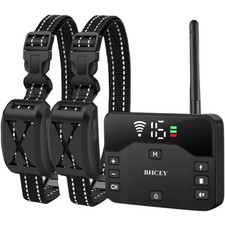 Wireless Dog Fence, 2025 Electric Fence for 2 Dogs Shocks Training Collar Rem...