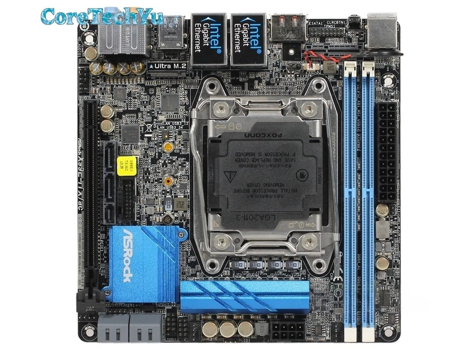 ASRock X99E-ITX ac Motherboard Mini-ITX Intel X99 LGA2011-3 DDR4 SATA3 M.2 SPDIF - Image 4 of 4