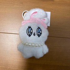 Esther Bunny Keychain Plush Toy Mascot Tag Used in Dark Storage