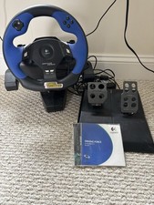 Logitech Driving Force Feedback Racing Steering Wheel for PS2/PS3/PC w/ AC Power