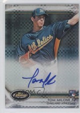 2012 Topps Finest Rookies X-Fractor 84/299 Tommy Milone Tom #AR-TM Auto 3i0