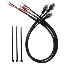 3Pcs 16.5" Radar Detector Hardwire Power Cord RJ11 Mirror Wire Plug Tap Compatib