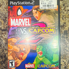 Marvel vs Capcom 2 PS2 PlayStation 2 Black Label Complete CIB Manual