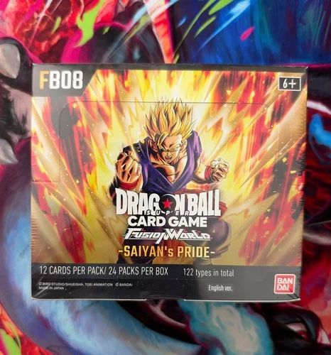 Dragon Ball Fusion World Booster Box FB08 Saiyan's Pride Sealed