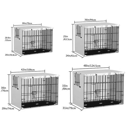 4 Sizes Pet Dog Cage Cover Waterproof Heavy Duty Durable Puppy Cat Crate Cover - Picture 4 of 20
